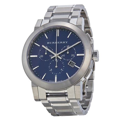 burberry stainless steel watch men|Burberry stainless steel chronograph watch.